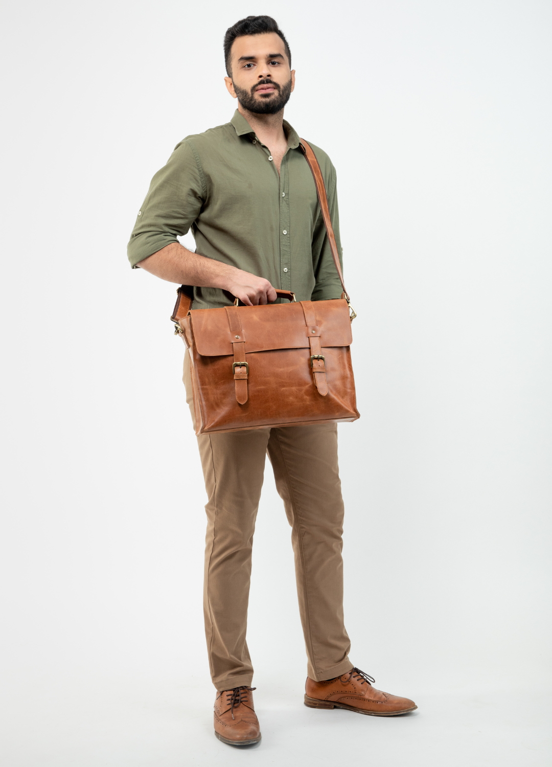 Classic Leather Messenger