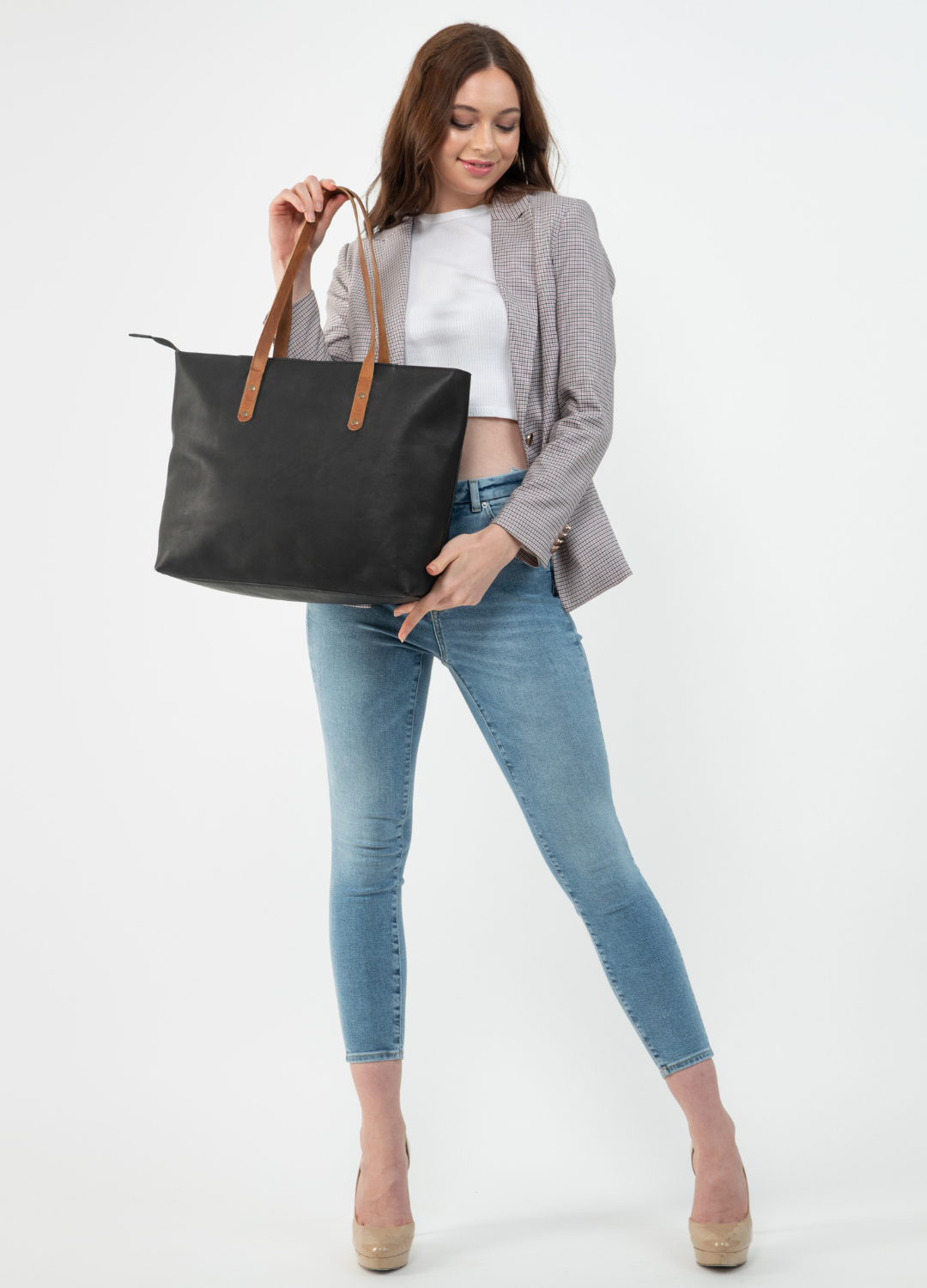 Work Leather Tote