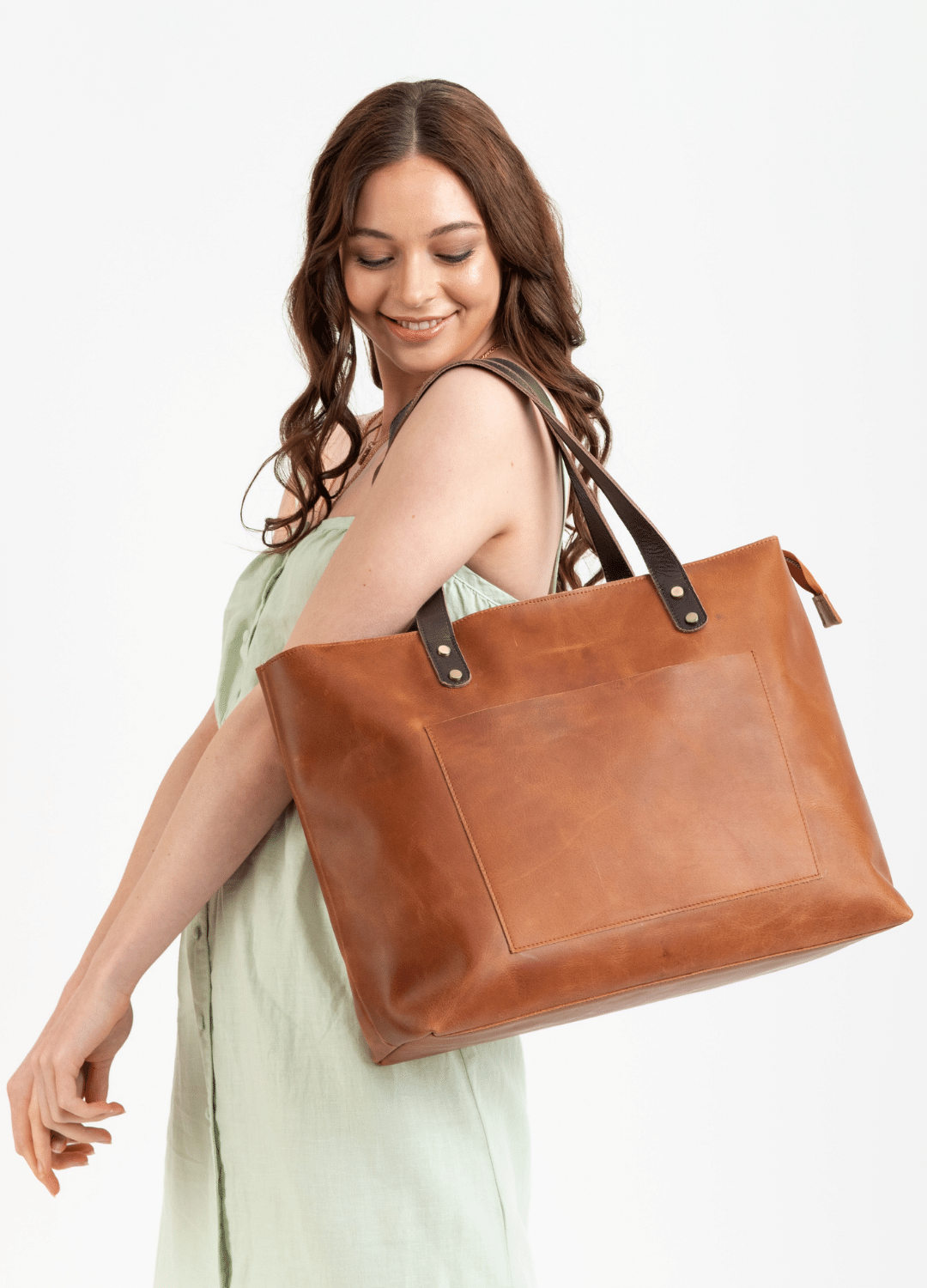 Classic Leather tote in Honey