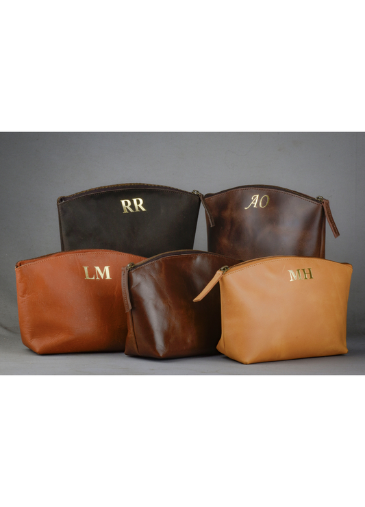 Leather Makeup Bag