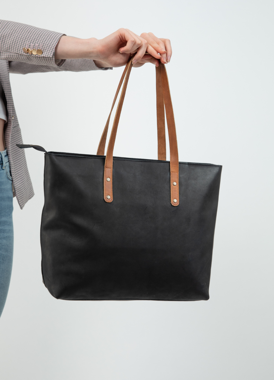 Work Leather Tote