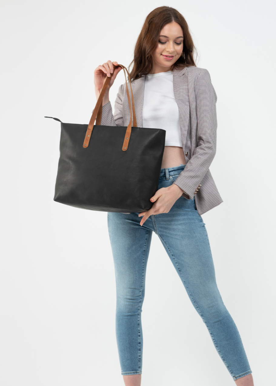 Work Leather Tote